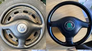 Renovace Koženého volantu sport VW SEAT ŠKODA