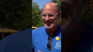 A yellow school bus brings a special gift