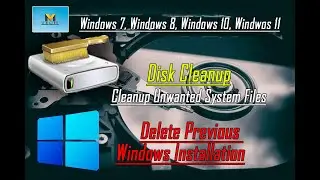 How to free Up Space In Laptop | Disk Cleanup | Delete Previous Windows Installation | MTech