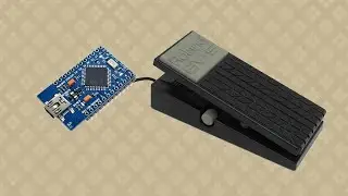 Pedal de expresi&oacute;n MIDI Usb (Roland EV-5 + Arduino Pro Micro)