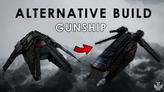 Lego GUNSHIP Alternative Build from Inquisitor Transport Scythe (75336)
