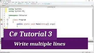 C# Intermediate I Tutorial 3 - Write Multiple Lines in a File