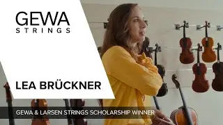 GEWA & @LarsenStringsAS Scholarship Winner Lea Brückner visiting GEWA Strings in Adorf/Vogtland 🎻🎶