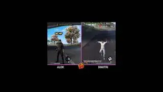 😱alok vs Dimitri best ability test for hp test | Garena free fire #shorts #viralshorts