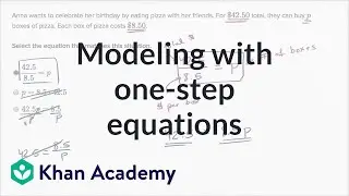 How to write one-step equations for word problems | 6th grade | Khan Academy