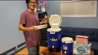 Igloo 5-Gallon Sports Rolling Beverage Water Cooler vs 2 Gallon Dispenser Jug: Size Features & Specs