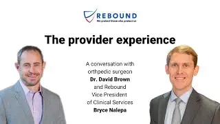 Rebound Provider Chat: Dr. David McGee