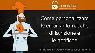 Tutorial: creare un form di iscrizione alla mailing list e personalizzare l'email di conferma.