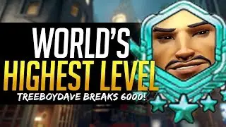 Overwatch WORLD'S HIGHEST LEVEL PLAYER - OVER 6000! How he does it! TreeBoyDave