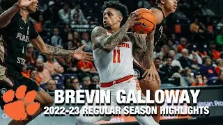 Brevin Galloway 2022-23 Regular Season Highlights | Clemson Guard