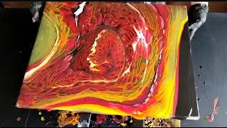 #168 Spiral Straight Pour ~ Fluid Art ~ Acrylic Pouring ~ Abstract Art 