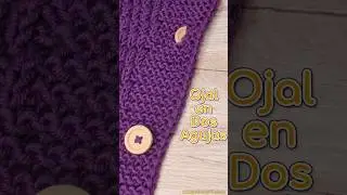 C&oacute;mo Hacer Ojales Dos Agujas #short
