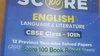 Score 100 Book of English Review for class 10 | #score100 @creativelearning2.0