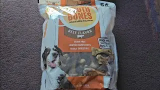 Costco Sale Item Review Nylabone Btoth Bones Beef Flavor Natural  Edible Dog Chews Taste Test