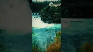 Train Ride Past Europe&rsquo;s Most Powerful Waterfall &ndash; Rheinfall 🇨🇭#Rheinfall #Switzerland #TrainView