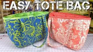 No Slouchy Bags Here! Sew a Foam-Backed Tote | Easy Tote Bag | The Sewing Room Channel