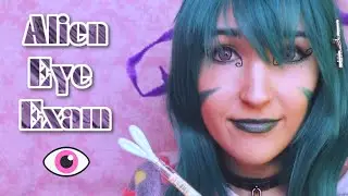 ASMR - FRIENDLY ALIEN ~ Studying You! Visual Eye Exam | Follow the Light~