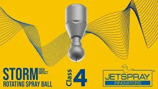 JETSPRAY&reg; Storm - High Impact Rotating Spray Ball | SS 316L | Process Tank Cleaning Sys. | Class 4