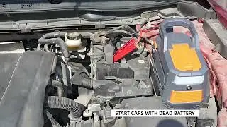 26800mAh Car Jump Starter Power Bank Compressor de ar port&aacute;til Bomb