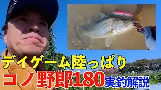 【村岡昌憲】陸っぱりからコノ野郎でデカい魚を釣る方法、実釣解説します