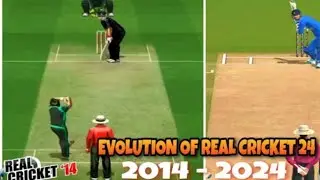 Evolution OF Real Cricket Games || ( 2014-2024 ) Evolution of cricket games 2014 to 2024