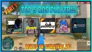 TOP 5 BEST ROS PLAYERS 2021! | RULES OF SURVIVAL PC ASIA(PHILIPPINES)(PART 1)