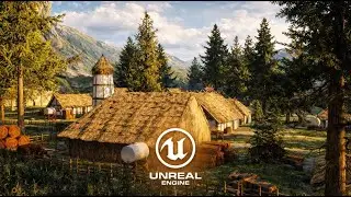 Medieval Village Environment in Unreal Engine 5 | UE5 Level Design