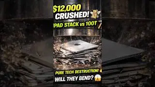 STACK OF NEW iPAD PROS vs 100 TONS! 📱🔥#TechDestruction #iPadPro2026 #SatisfyingVideos #usa