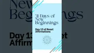 Day 13 - Repeat these affirmations to release last year #selfcare #positveaffirmations #ytshorts