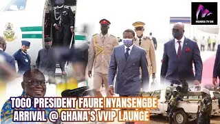 Togo President Faure Nyansengbe Arrival @ Ghana's VVIP Launge