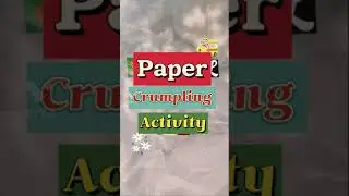 Paper Crumpling Activity for kids #shorts #kidsactivity IActivity to develop #finemotorskills