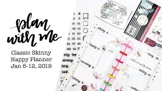 PLAN WITH ME Skinny Classic Happy Planner: Dec 6-12, 2019