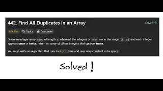 Find All the Duplicates in an Array - Cyclic Sort Algorithm
