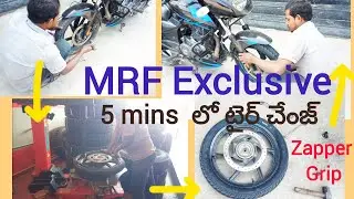 Best Bike Tyre for Daily Commute | MRF Tyre Change | Zapper #grip  #mrf #bike #tyre #zapper