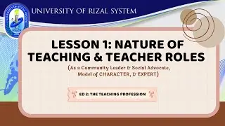 Teacher roles as Community leader, social advocate, model of character and Expert