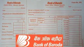 How to Fill Bank of Baroda Demand Draft Form in 2026 ?