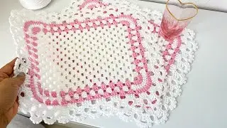 Americano de Páscoa retangular Amanda #crochet #diy