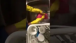 Late Night Kitchen sink clean up | Real-Time Dishwashing ASMR