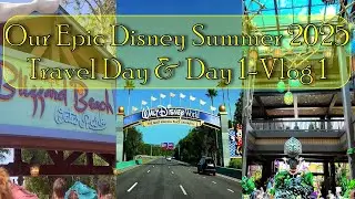 Disney World Travel Day & Day 1 | Road Trip Chaos, Rain, Blizzard Beach & Kona Cafe