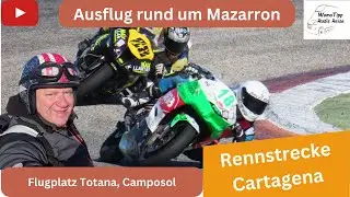 Rennstrecke Cartagena, Flugplatz Totana, Aquädukt und Camposol - Motorradtour rund um Mazarron