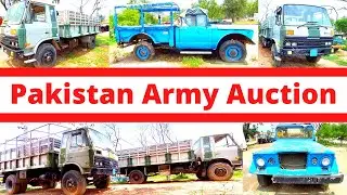 Pakistan Army Auction 1 Jeep And 2 Trucks