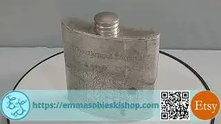 Vintage Hartlepool Legend 4oz Pewter Hip Flask