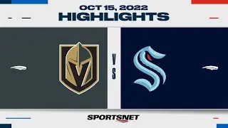 NHL Highlights | Golden Knights vs. Kraken - October 15, 2022
