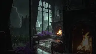 Rainy Night at the Gothic Manor | Dark Academia Music for Writing and Reflection