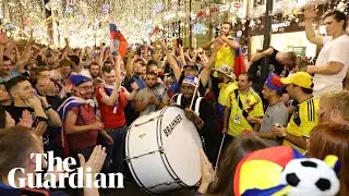 From weddings to the mountains: Russians celebrate Spain win