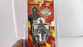Vintage 2004 Doctor Dr Who - Cyberman Head Sound Keychain 10th Dr David Tennant Era - Age Of Steel