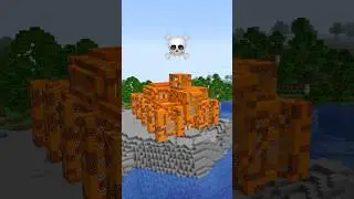 Minecraft Lava House Build Battle - Noob vs Pro vs Hacker vs God #shorts #minecraft