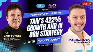 Turning TVs into Profits: Taiv&rsquo;s 422% Growth and AI OOH Strategy | Noah Palansky