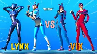 Fortnite LYNX vs VIX // Female Cats in Dance Battle