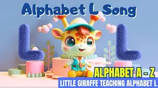 Little Giraffe Teaching Alphabet L | Giraffe Song | Phonic | Animals | Nursery Rhyme